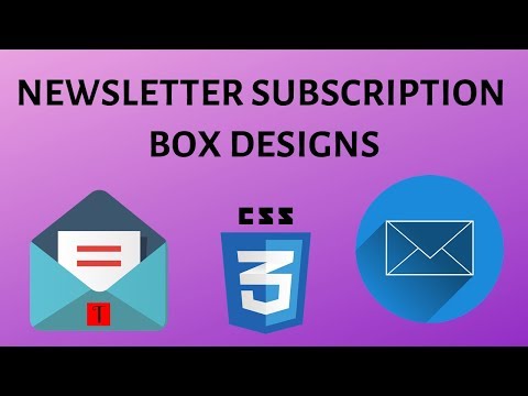 10 CSS Subscribe Forms | Newsletter Subscription Box Examples | Newsletter Subscription Box Designs