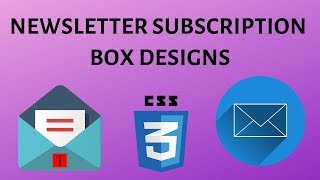 10 CSS Subscribe Forms | Newsletter Subscription Box Examples | Newsletter Subscription Box Designs