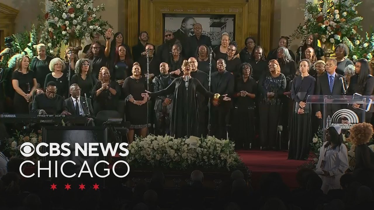 Santita Jackson performs at Rev. Jesse Jackson homegoing at Rainbow PUSH