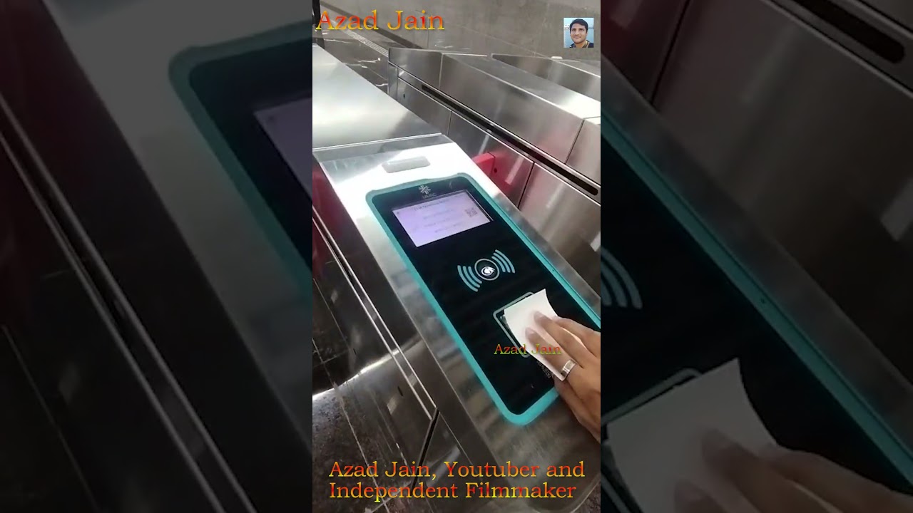 Mumbai Metro Ticket Entry Door QR Code Scanner | Mumbai Metro Aqua line 3 