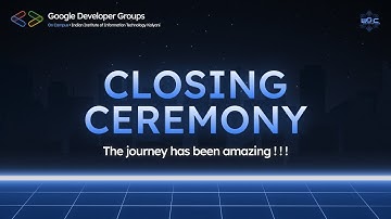 Winter Of Code 4.0 Closing Ceremony || GDG On Campus IIIT Kalyani