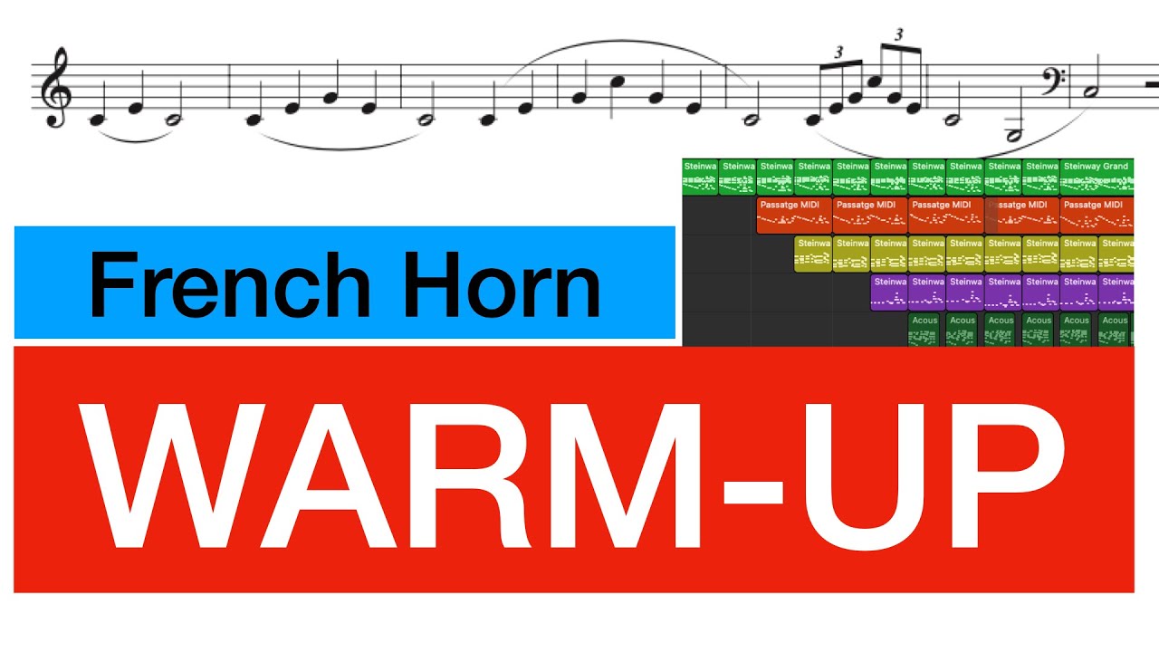 French Horn WARM UP 1 YouTube