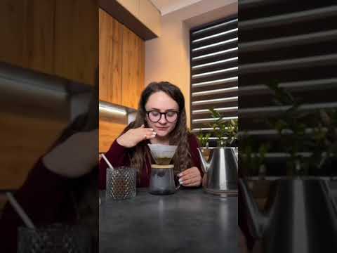 Скляний пуровер для заварювання кави, пуровер для кави ручного приготування, набір для приготування фільтр кави, видео 1