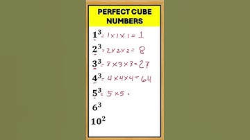 Perfect Cube Numbers