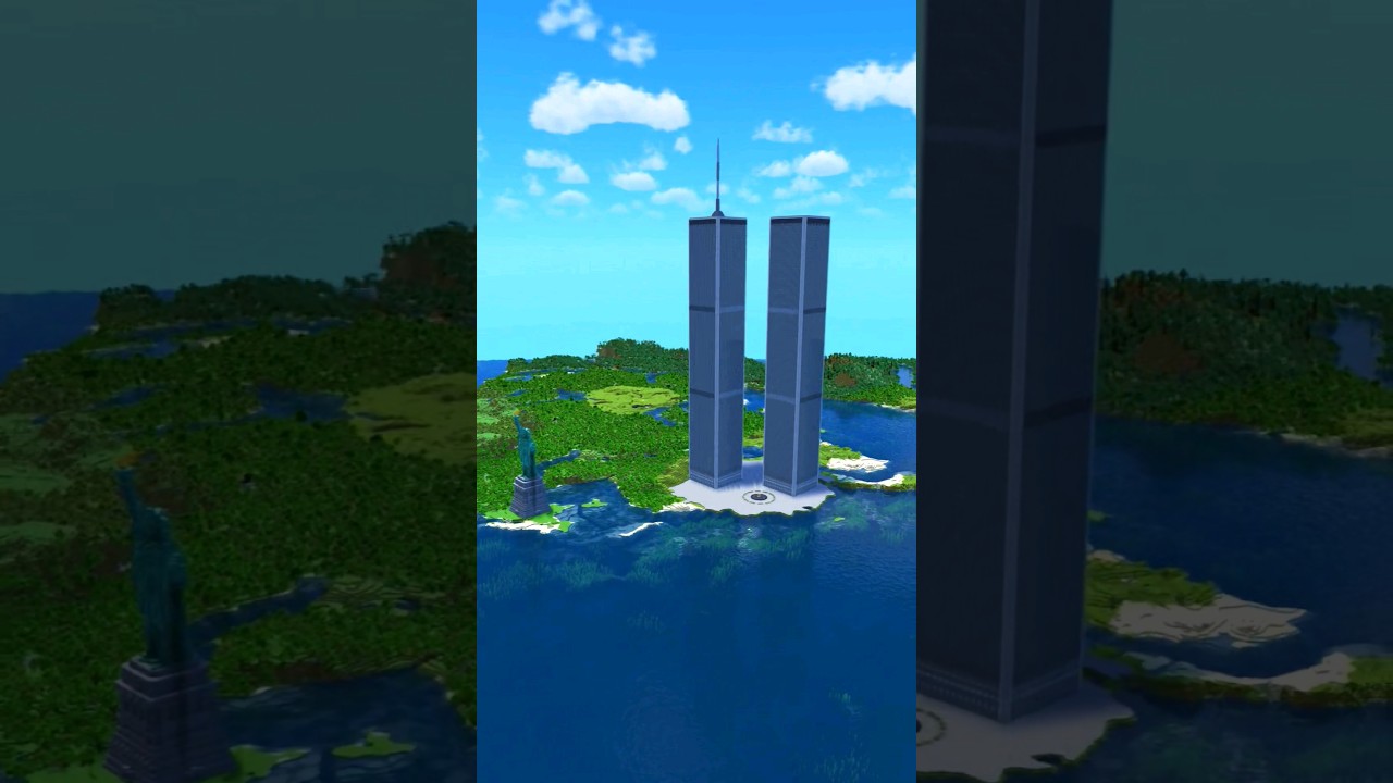 Twin Towers in Minecraft | respect in comments plz 