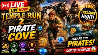 🔴 Temple Run 2 LIVE Gameplay | Pirate Cove Adventure 🏴‍☠️🌊 #TempleRun2 #LiveStream screenshot 2
