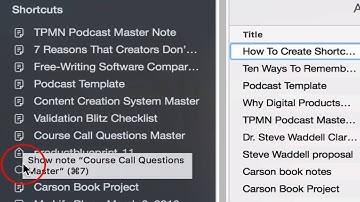 How To Create Shortcuts In Evernote
