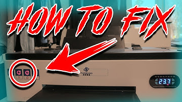 How to FIX 2 Flashing Red Lights (DTF Printer)