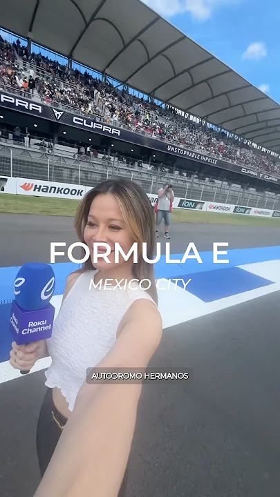 México City E-Prix @FIAFormulaE  BTS 🏎️🎬🎉 Hosting Recharge on Roku Sports Channel 🎤 #formulae