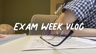 (sub) Exam week study vlog | 3 days before my exam | Burnout,, lots of cramming