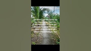 bán 850m2 mặt tiền 20x45 xã hậu mỹ bắc B cái bè Tiền Giang lh 0332653885