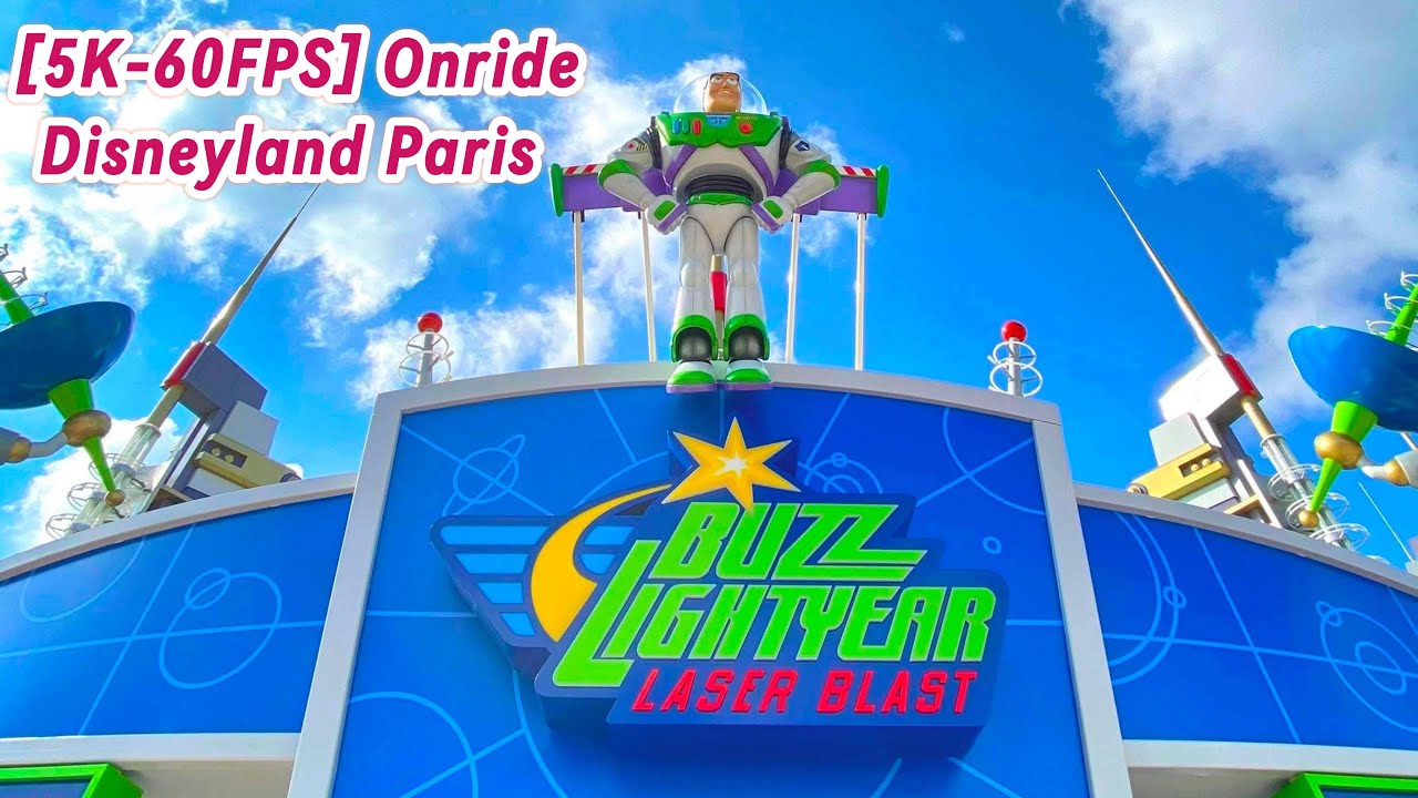 [5K-60FPS] - Buzz Lightyear Laser Blast (Onride) 2023 - Disneyland Paris