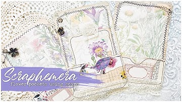 SCRAPHEMERA #1 | EASY Flower Pockets from SCRAPS and PROJECT LIFE CARDS | Junk Journal Ephemera