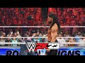 Roman reigns comes face to invisible face with super cena wwe 2k23 universe mode  raw