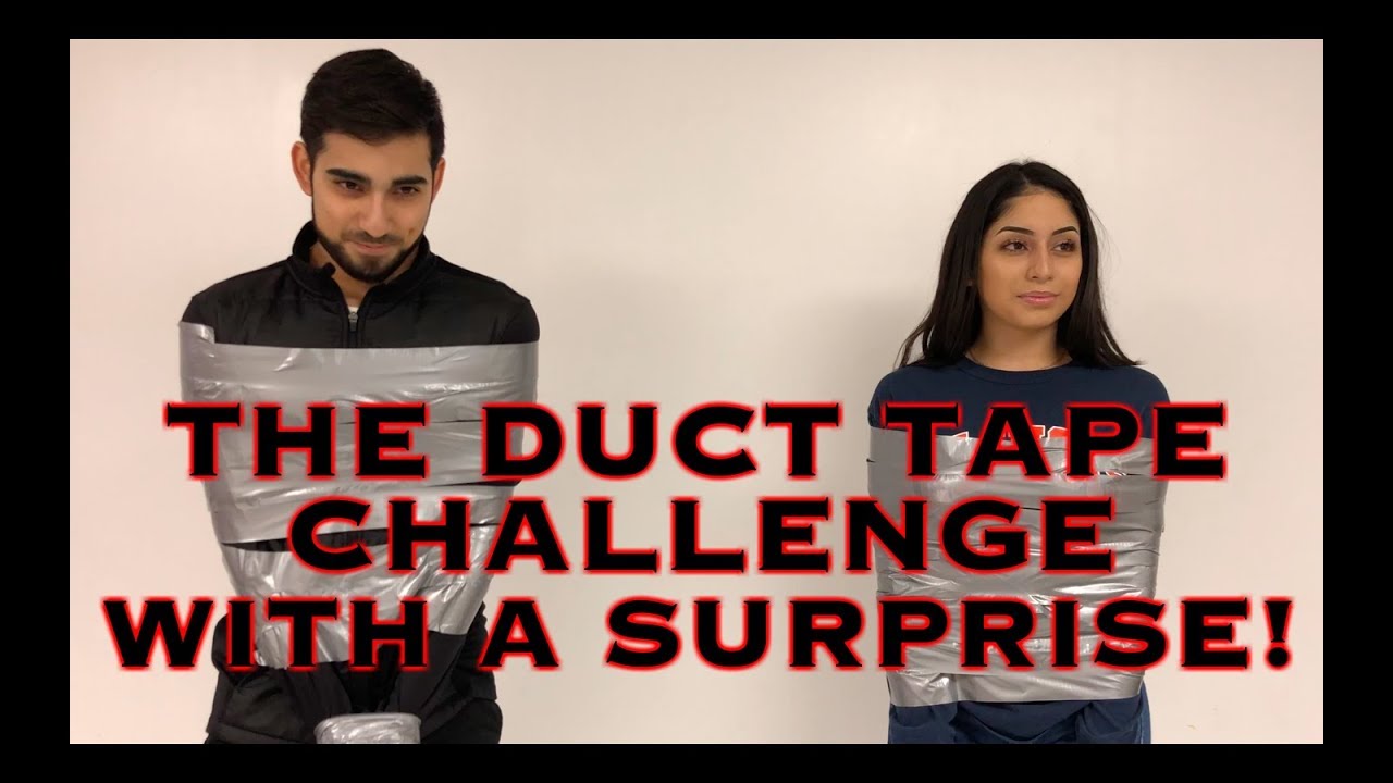 THE DUCT TAPE CHALLENGE WITH A SURPRISE! (BROTHER VS SISTER) YouTube