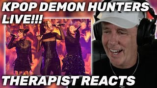 KPOP DEMON HUNTERS LIVE ON JIMMY FALLON | Therapist REACTS