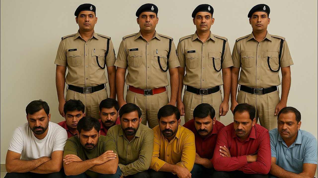 "गुराडिया हाईवे पर जुए की महफिल में पुलिस की दबिश — 10 आरोपी रंगेहाथ पकड़े, लाखों की रकम जब्त!"