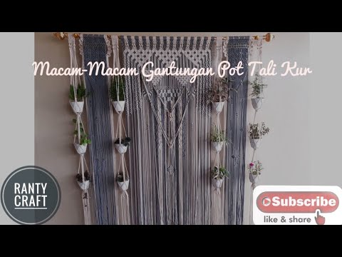  Gantungan  Pot  Tali  Kur Macrame Plant Hanger YouTube