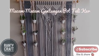 Gantungan Pot Tali Kur | Macrame Plant Hanger