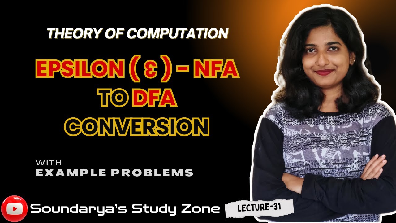 Преобразование НКА с эпсилон-ε в ДКА | ЧАСТЬ 1 | Формальное определение и решенные примеры | Соде...