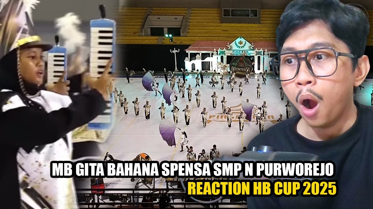 MARCHING BAND GITA BAHANA SPENSA SMP N PURWOREJO - HB CUP 2025 (reaction)