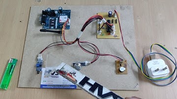 Fire and Gas Leakage Detection with SMS - Auto Dialing using GSM
