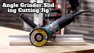 그라인더 슬라이딩 컷팅 지그  만들기  Angle Grinder Sliding Cutting Jig