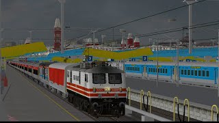 CHENNAI VIJAYAWADA FULL JOURNEY | RAJDHANI EXPRESS DUTY INDIAN TRAIN SIMULATOR ( MSTS / OPEN RAILS ) screenshot 3