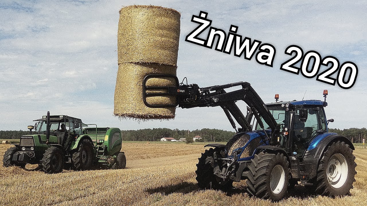 Żniwa na wesoło 2020 (Valtra n114) (New Holland TC5.70) Pijany sąsiad za kierownicą valtry