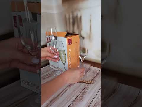 Набір келихів для шампанського 6 шт. — 210 мл Rona Celebration 6272/210, видео 1