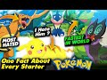 One fact about every starter pokemon 