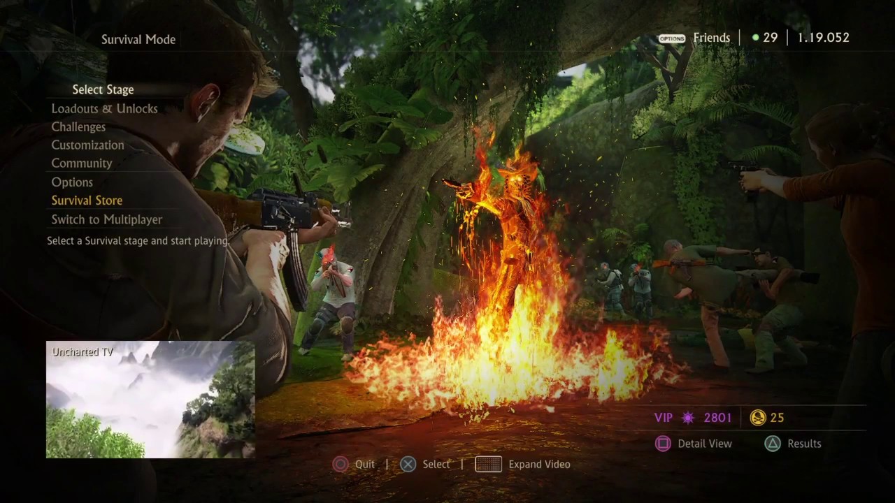 Uncharted 4 Survival Mode Best Way to level up Fast