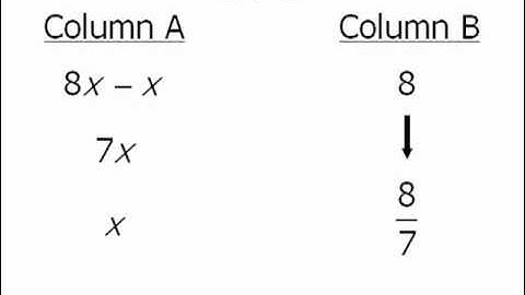 GRE Math Example - Quantitative Comparison - Arithmetic and Fractions - 10