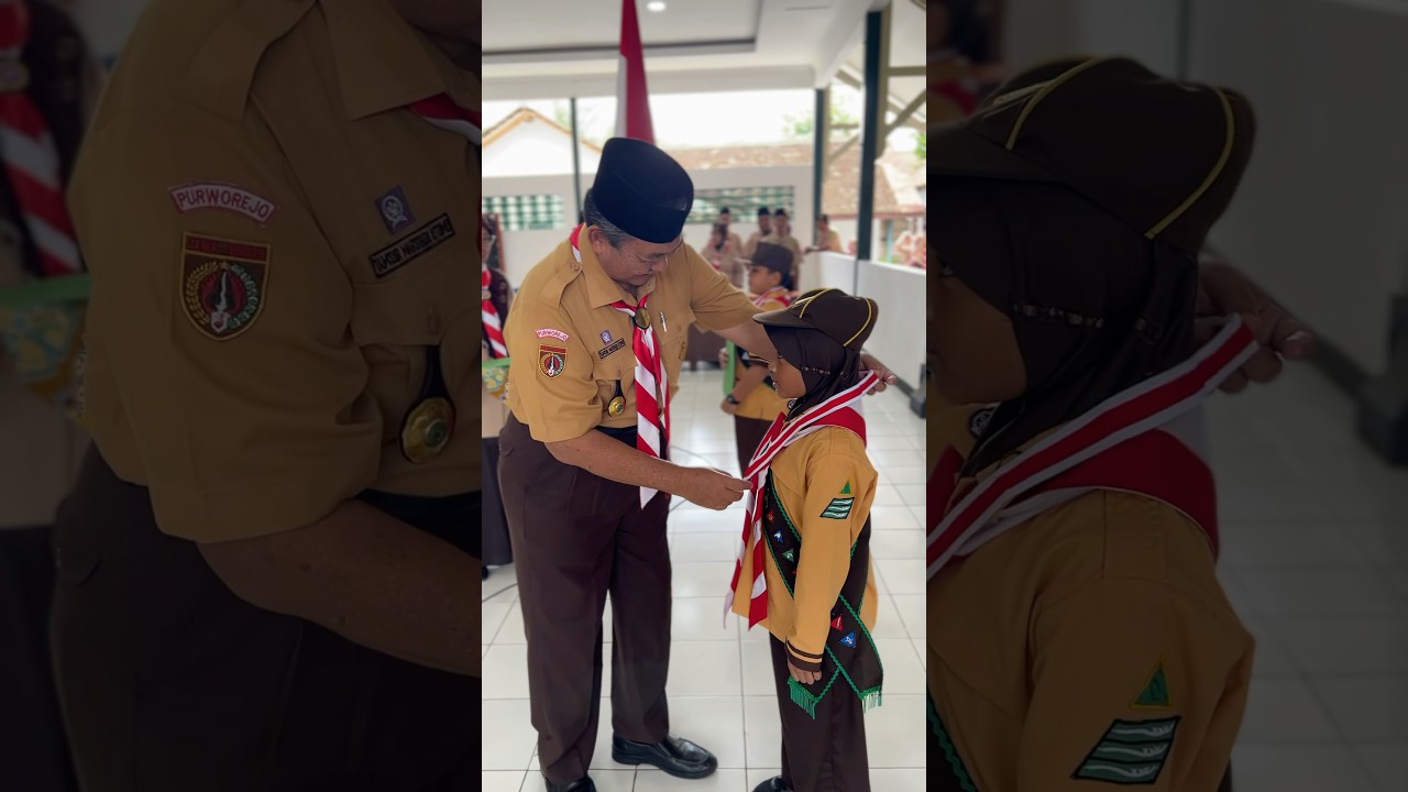 Proses Pengukuhan Pramuka Garuda Siaga