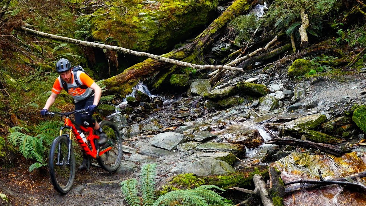 Mountain Biking to the Top of Queenstown and Down the Fernhill Loop