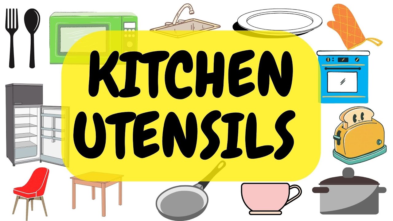 KITCHEN UTENSILS & VOCABULARY Fun Learning English Kindergarten Music