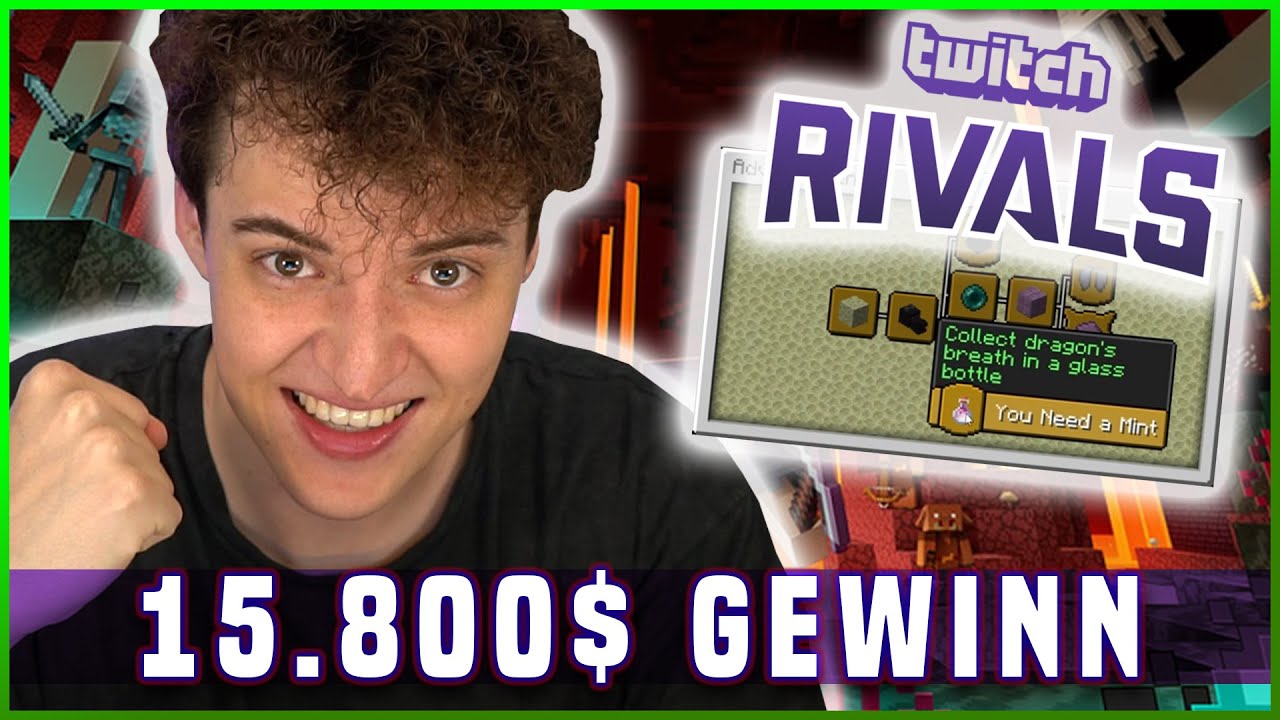 SO HABEN WIR 15.800$ IN MINECRAFT GEWONNEN! 😱 (TWITCH RIVALS)