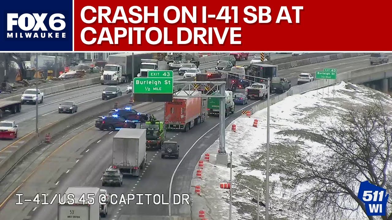 【週末セール】CRASH THE FRONTLINE Crash on I-41 SB near Capitol Drive | FOX6 News Milwaukee - YouTube