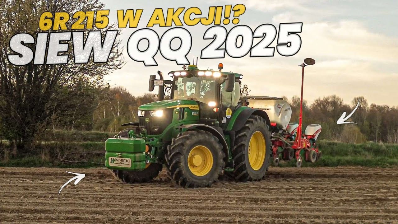 ✩ 🇵🇱 KLIMATYCZNY SIEW KUKURYDZY 2025 ✔ JOHN DEERE 6215R & KUHN MAXIMA 3TS!  ✔ ☆ GR JUSZCZAK ☆