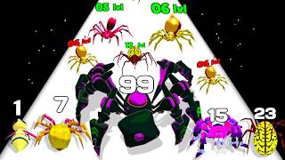 Spider Insect Evolution Run - New Spider Run Eat & Grow Max Level Android Gameplay (Level Up Insect)