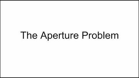 Aperture Problem in Motion Estimation