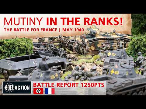 Germans vs French Bolt Action Battle Report 3rd Edition 1250pts | The Invasion of France 1940