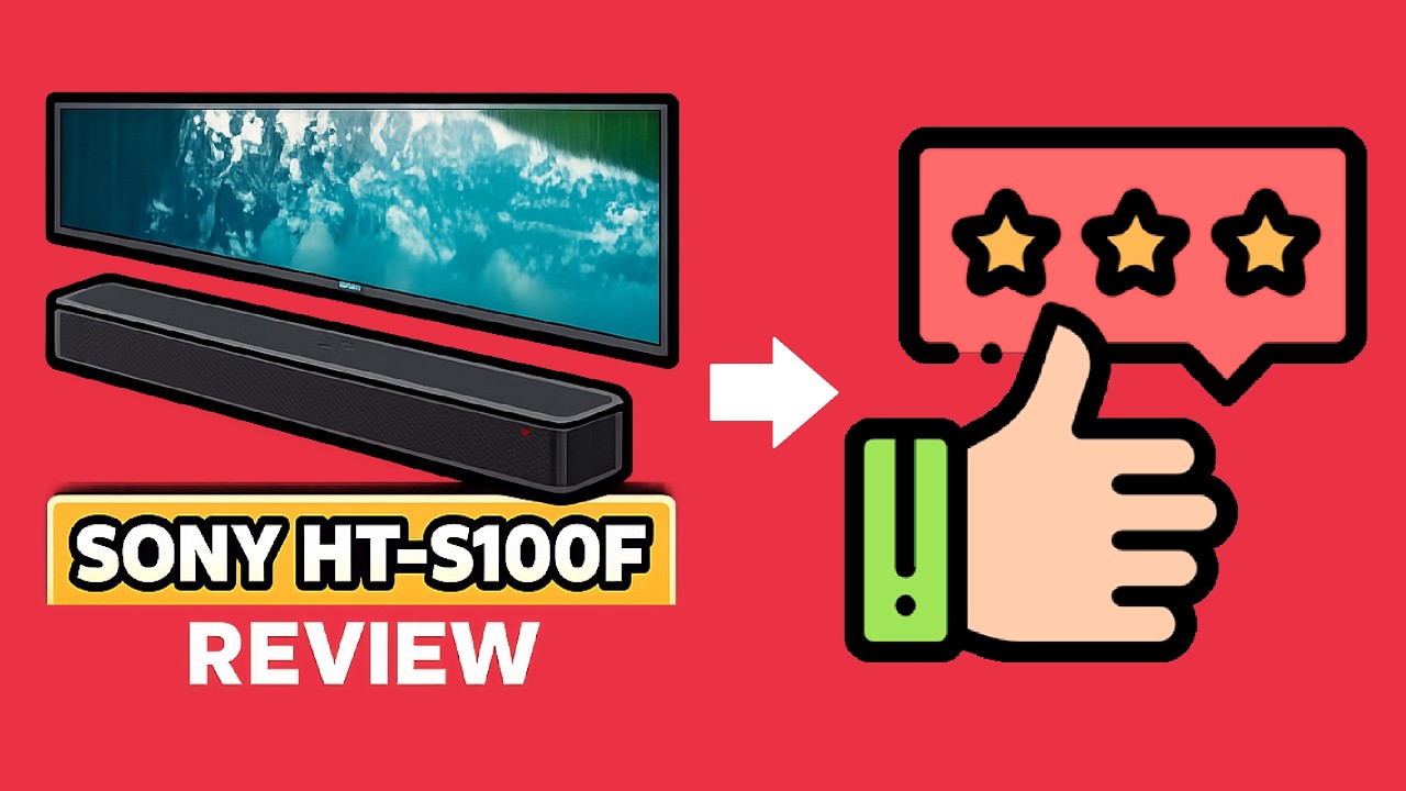 Sony S100F Sound Bar Speaker Review! HT-S100F - YouTube