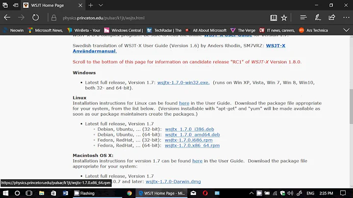 Where to get the latest FT8 Digital mode with WSJT X Software