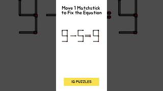 9-59 Matchstick Number Puzzle With Answer. Iq Puzzles.