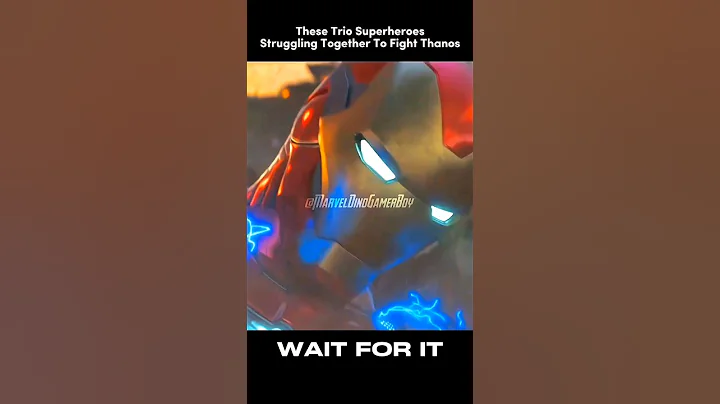 MCU Trio Struggling To Fight Thanos🤯 #shorts #marvel #avengers #ironman