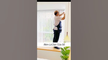Lắp rèm lá đứng rèm cửa sổ kính che nắng #shorts