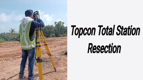 Topcon OS series Total station Resection (Under Magnet field)