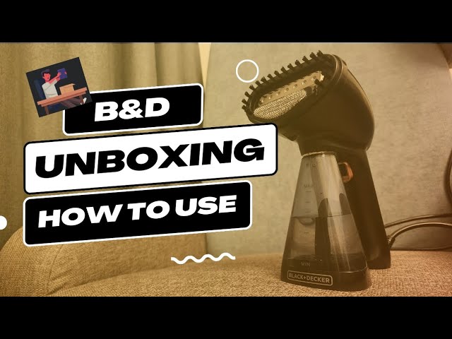 Unboxing the Black & Decker Handheld Portable Garment Steamer, 1500 Watts,  HST1500 - Naheed.pk 