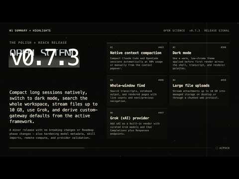 [AIPOCH] Open-Science v0.7.3 Update Note